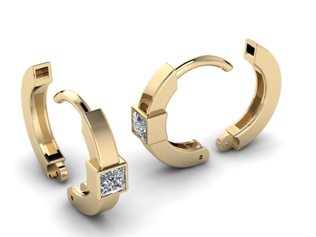 Earring jewelry 006 3D print model_2