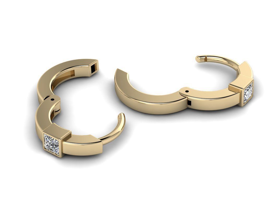 Earring jewelry 006 3D print model_10