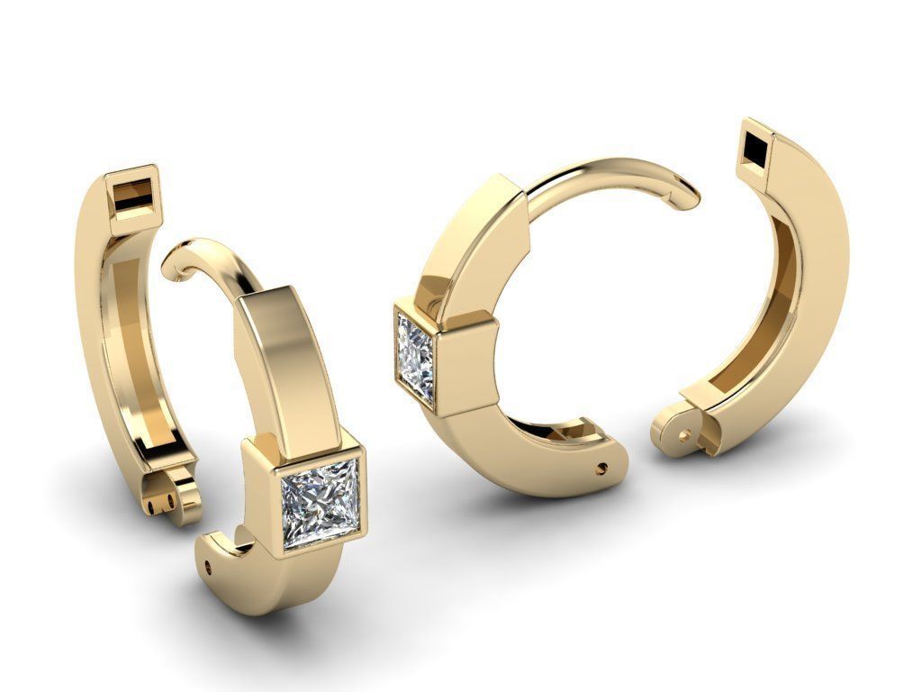 Earring jewelry 006 3D print model_9