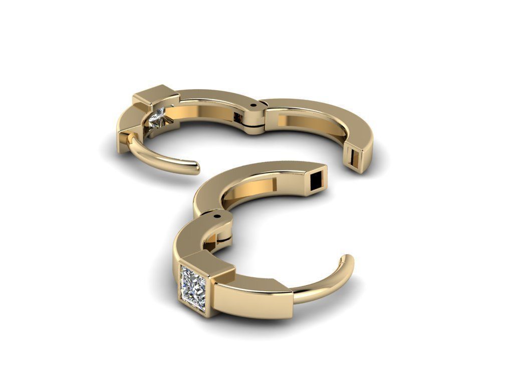 Earring jewelry 006 3D print model_12