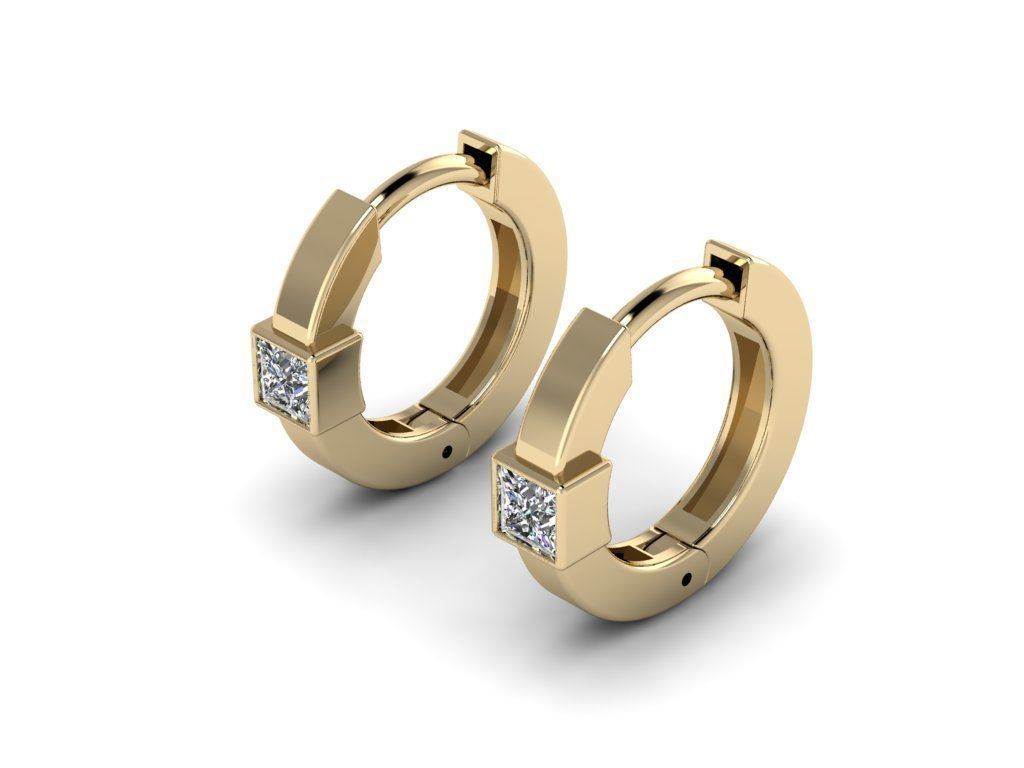 Earring jewelry 006 3D print model_15