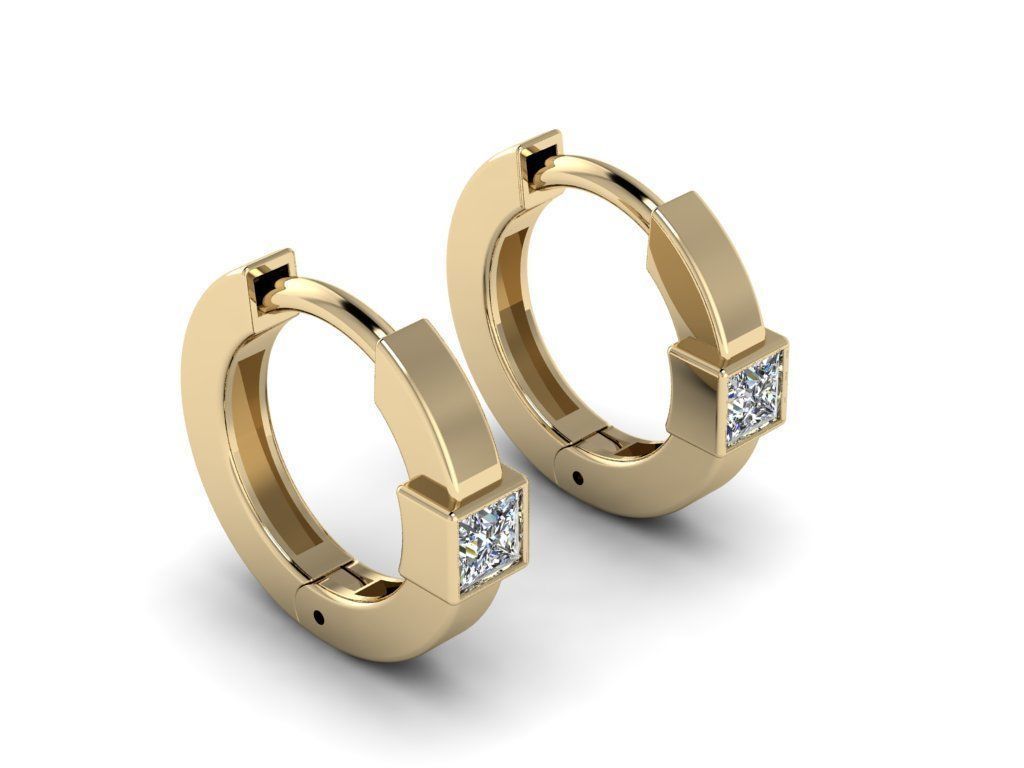 Earring jewelry 006 3D print model_19