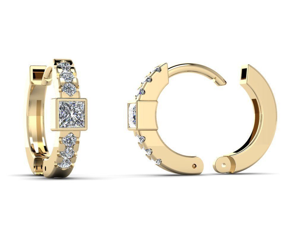 Earring jewelry  007 3D print model_13