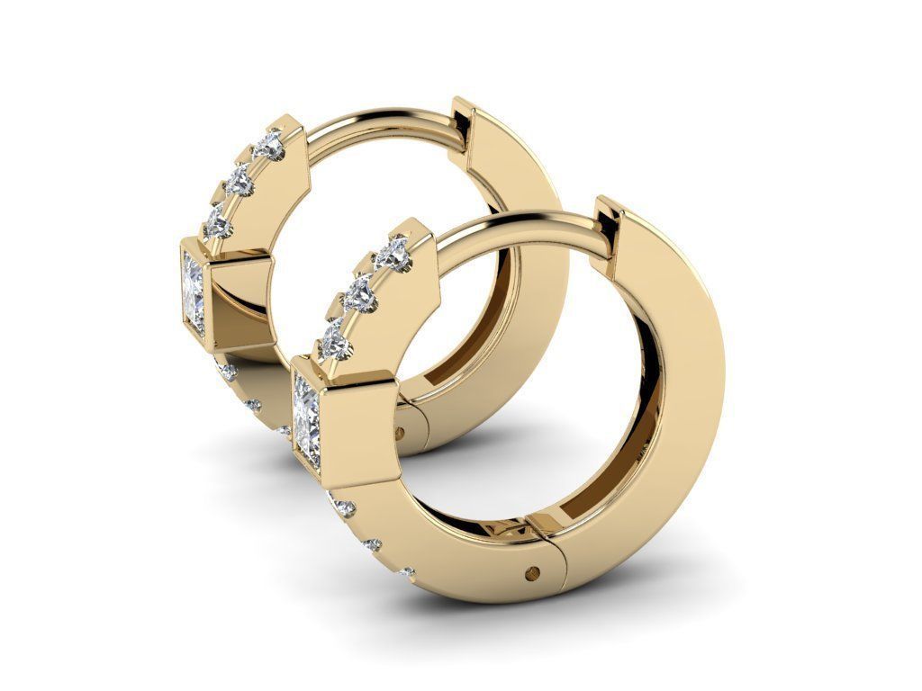 Earring jewelry  007 3D print model_10