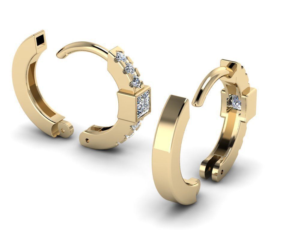 Earring jewelry  007 3D print model_12