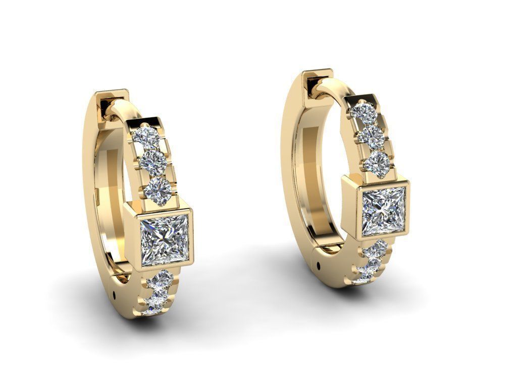 Earring jewelry  007 3D print model_8