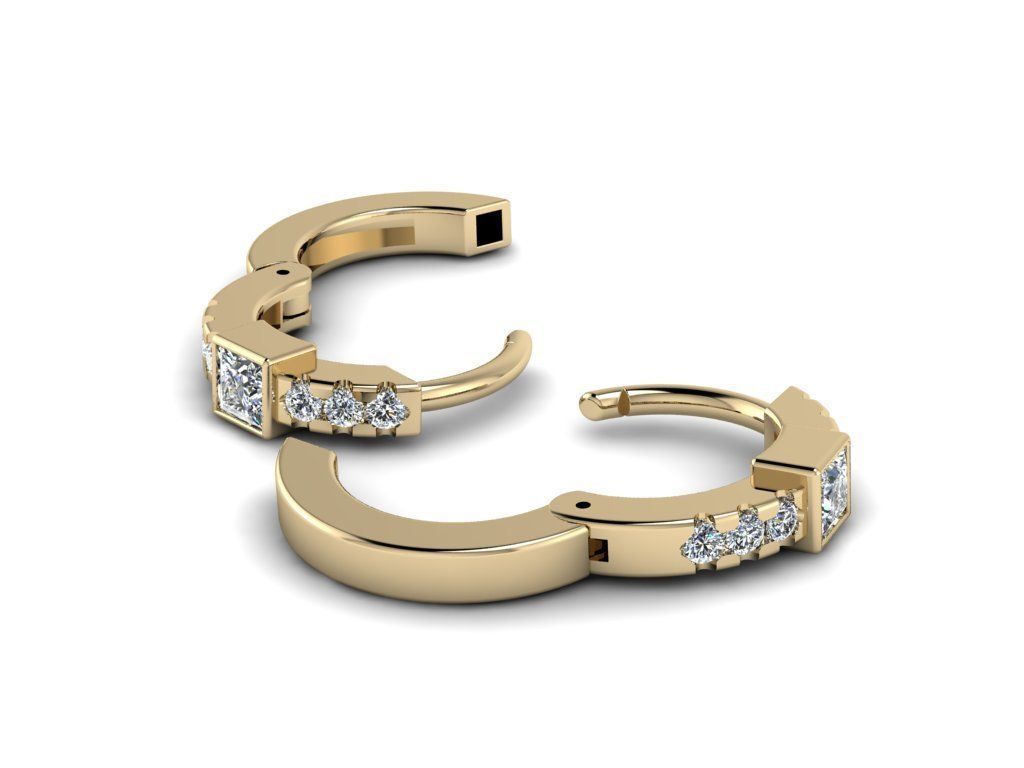 Earring jewelry  007 3D print model_6