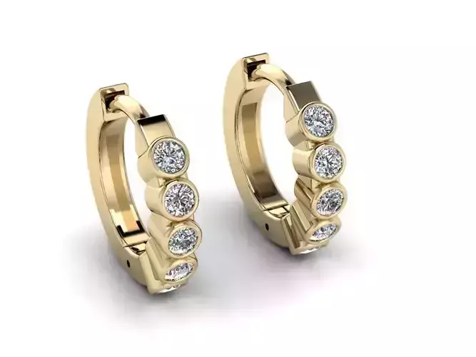 Earring jewelry  008 3D print model
