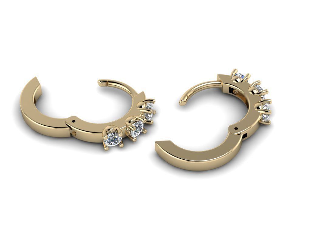 Earring jewelry  009 3D print model_6