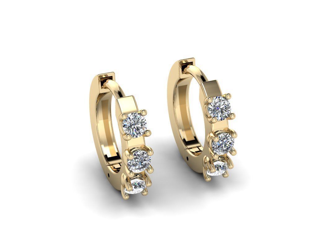 Earring jewelry  009 3D print model_10
