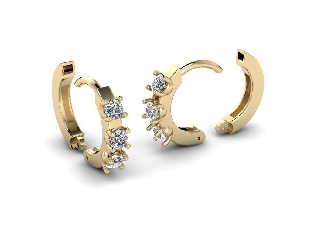 Earring jewelry  009 3D print model_20