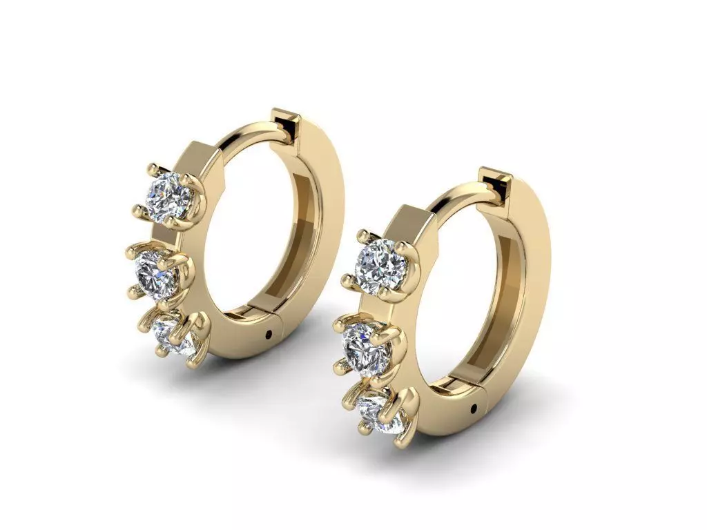 Earring jewelry  009 3D print model_0