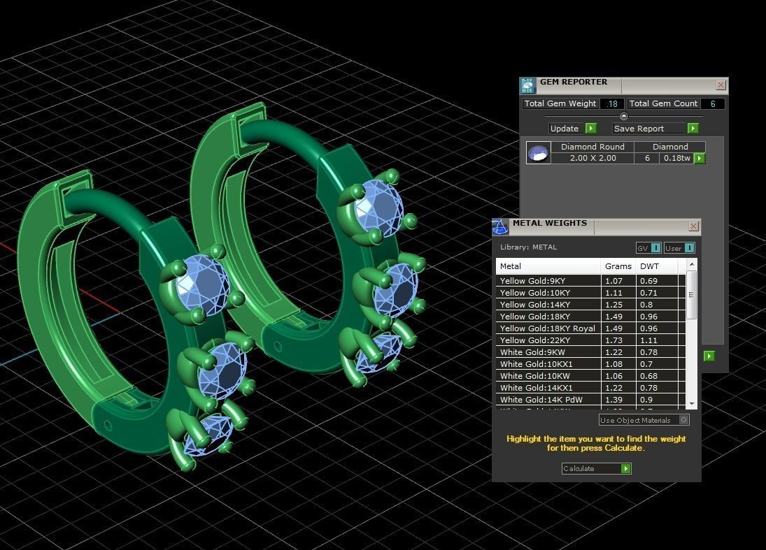 Earring jewelry  009 3D print model_2
