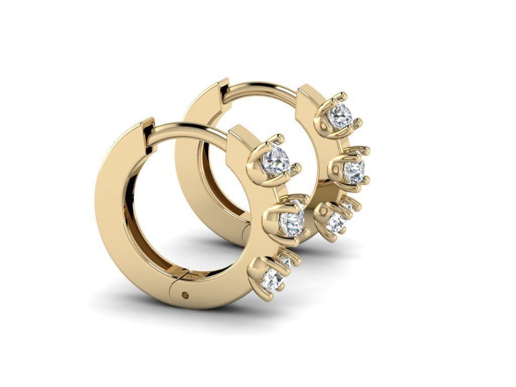 Earring jewelry  009 3D print model_3