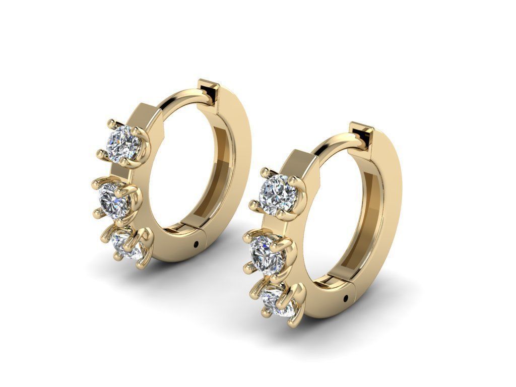 Earring jewelry  009 3D print model_13