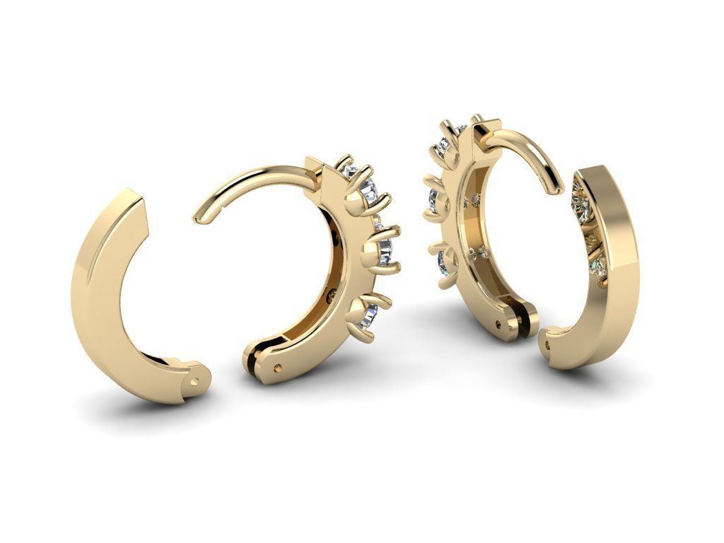 Earring jewelry  009 3D print model_19