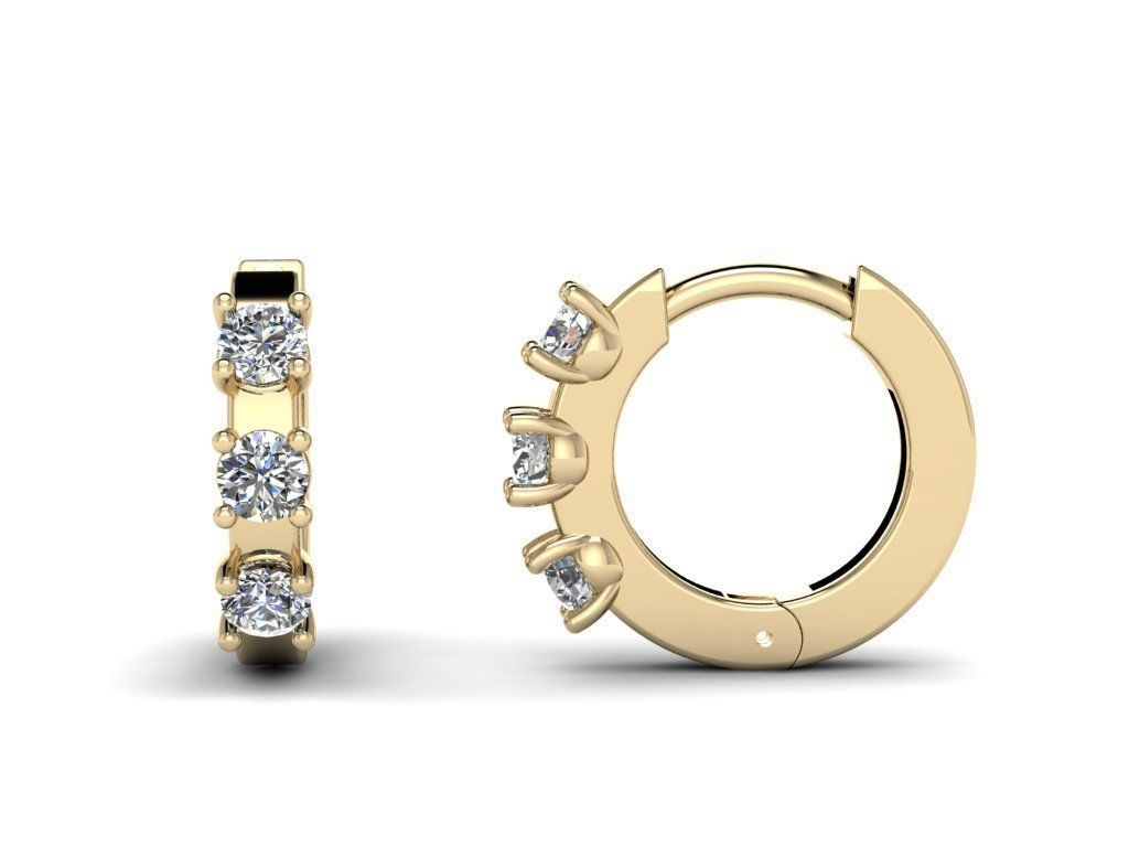 Earring jewelry  009 3D print model_14