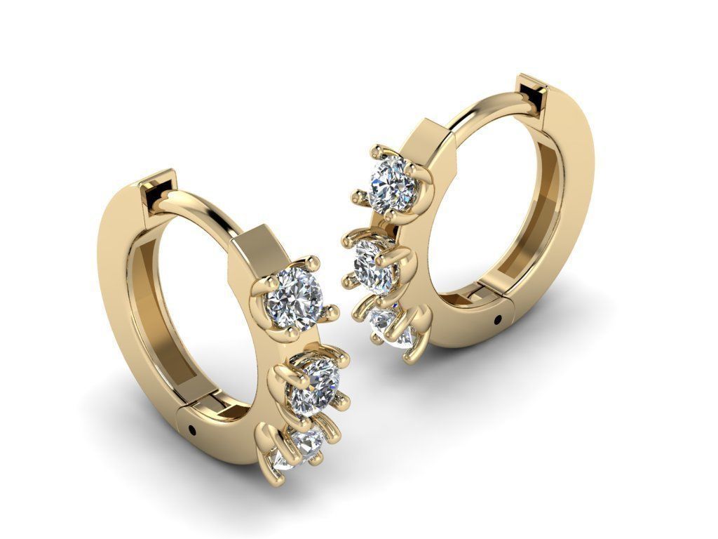 Earring jewelry  009 3D print model_17