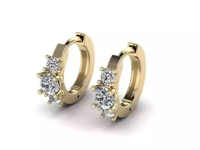 Earring jewelry  010 3D print model
