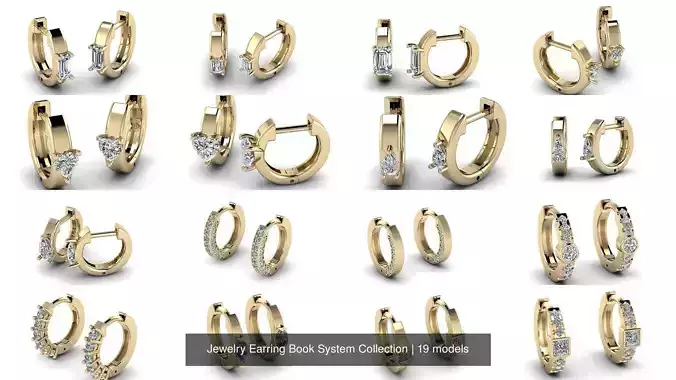 Jewelry Earring Book System Collection 