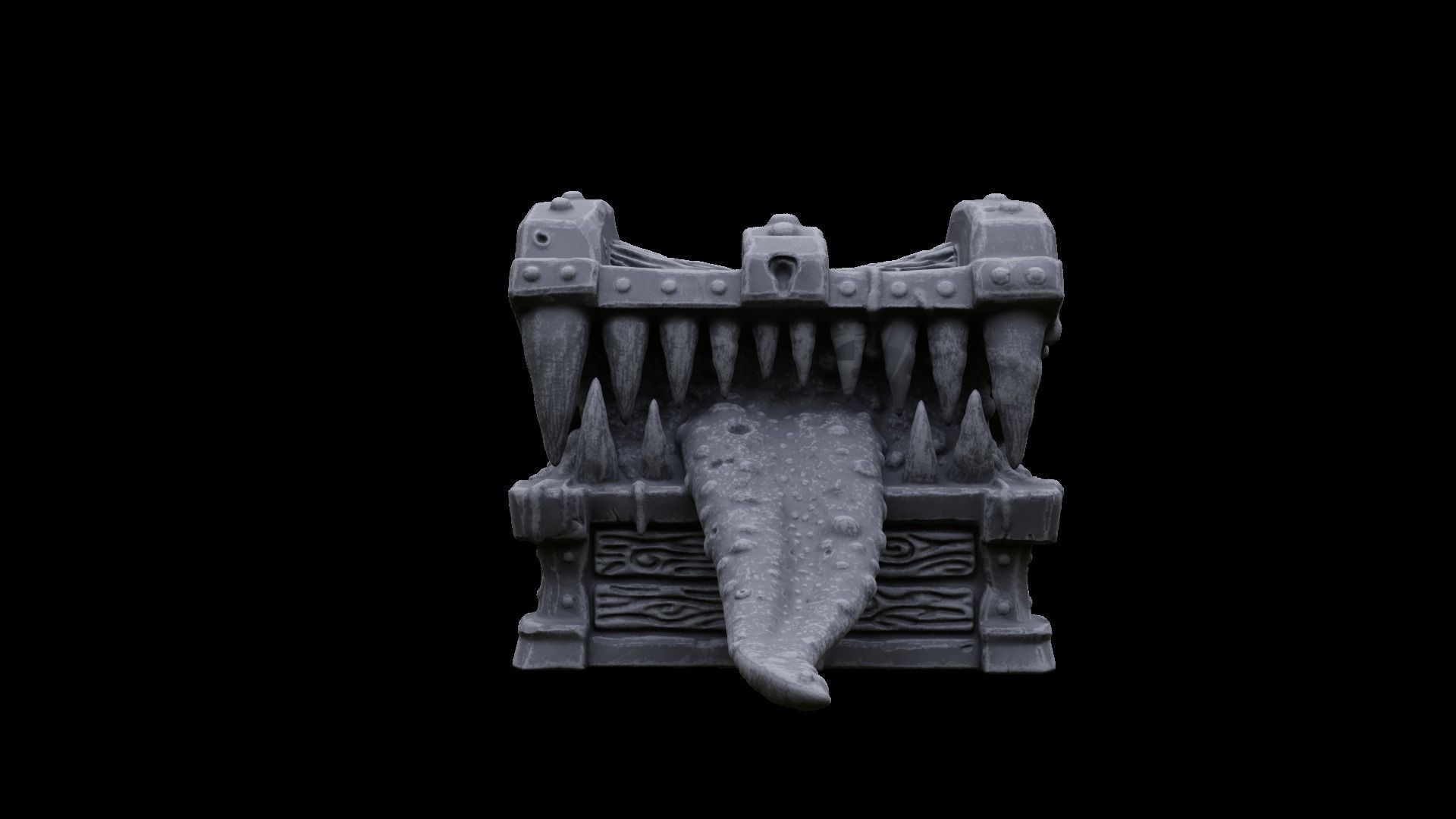3D Printable  Mimic chest monster 3D print model_15