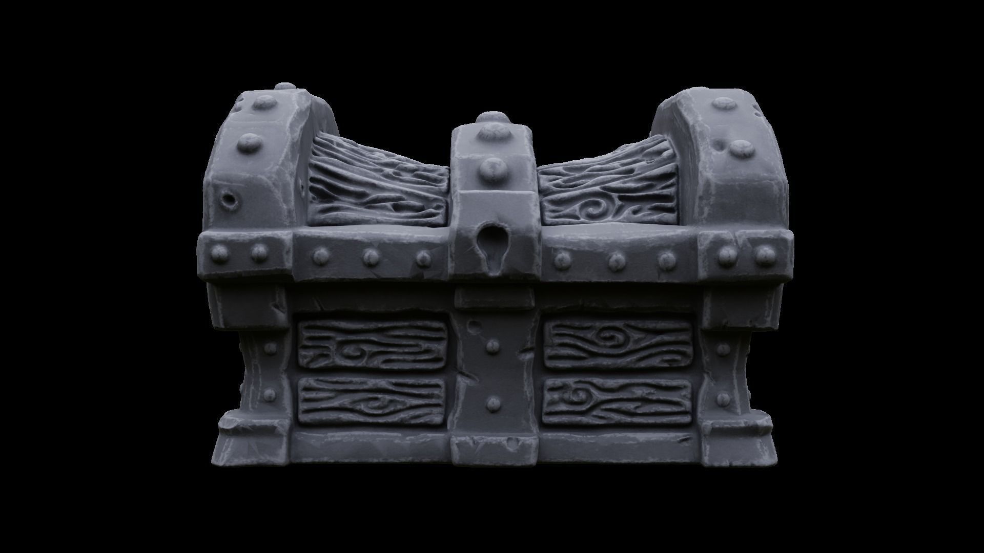 3D Printable  Mimic chest monster 3D print model_24