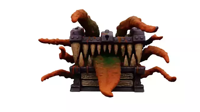 3D Printable  Mimic chest monster 3D print model