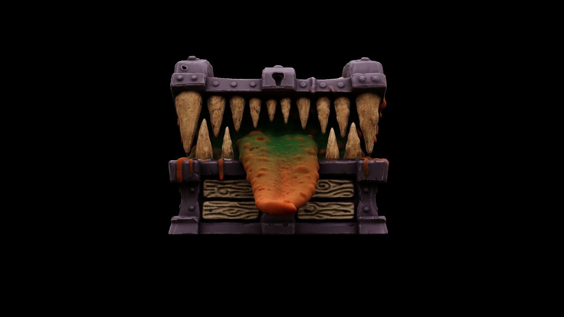 3D Printable  Mimic chest monster 3D print model_29