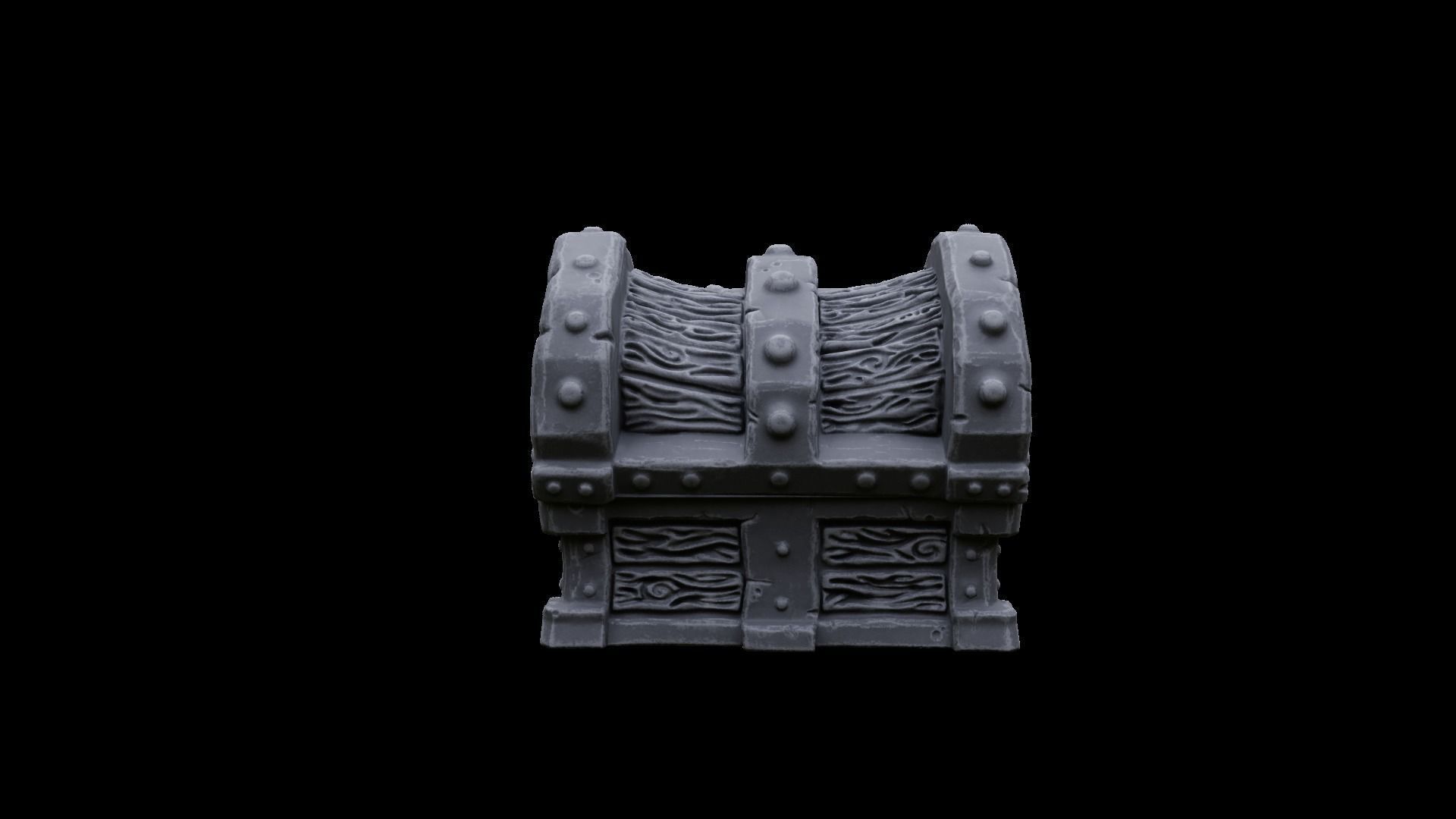 3D Printable  Mimic chest monster 3D print model_5