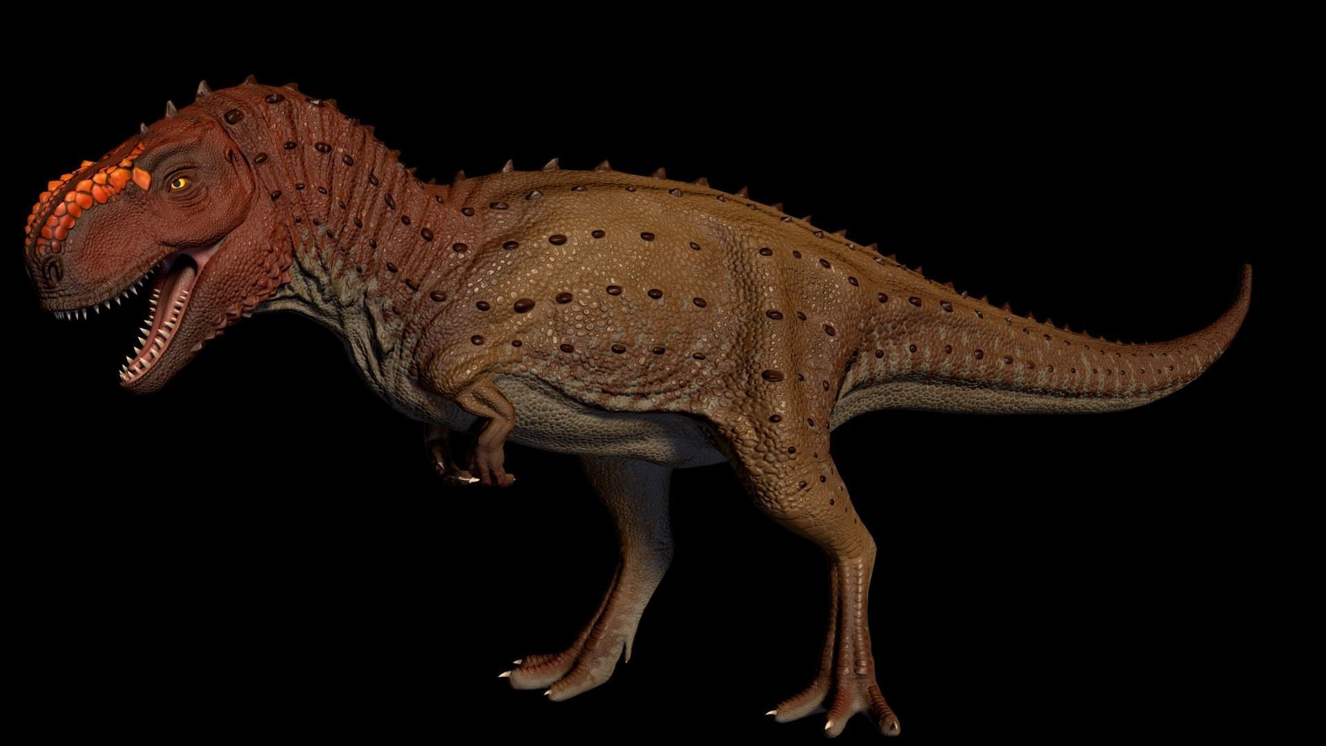 Kryptops t - rex Low-poly 3D model_2