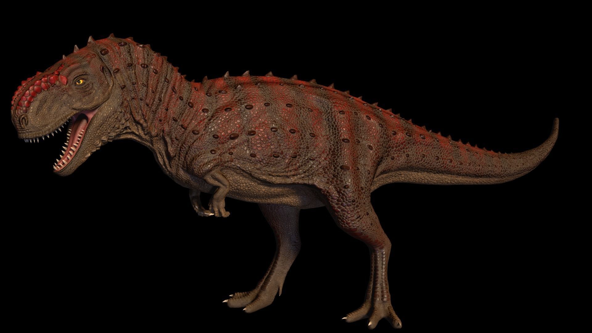 Kryptops t - rex Low-poly 3D model_7