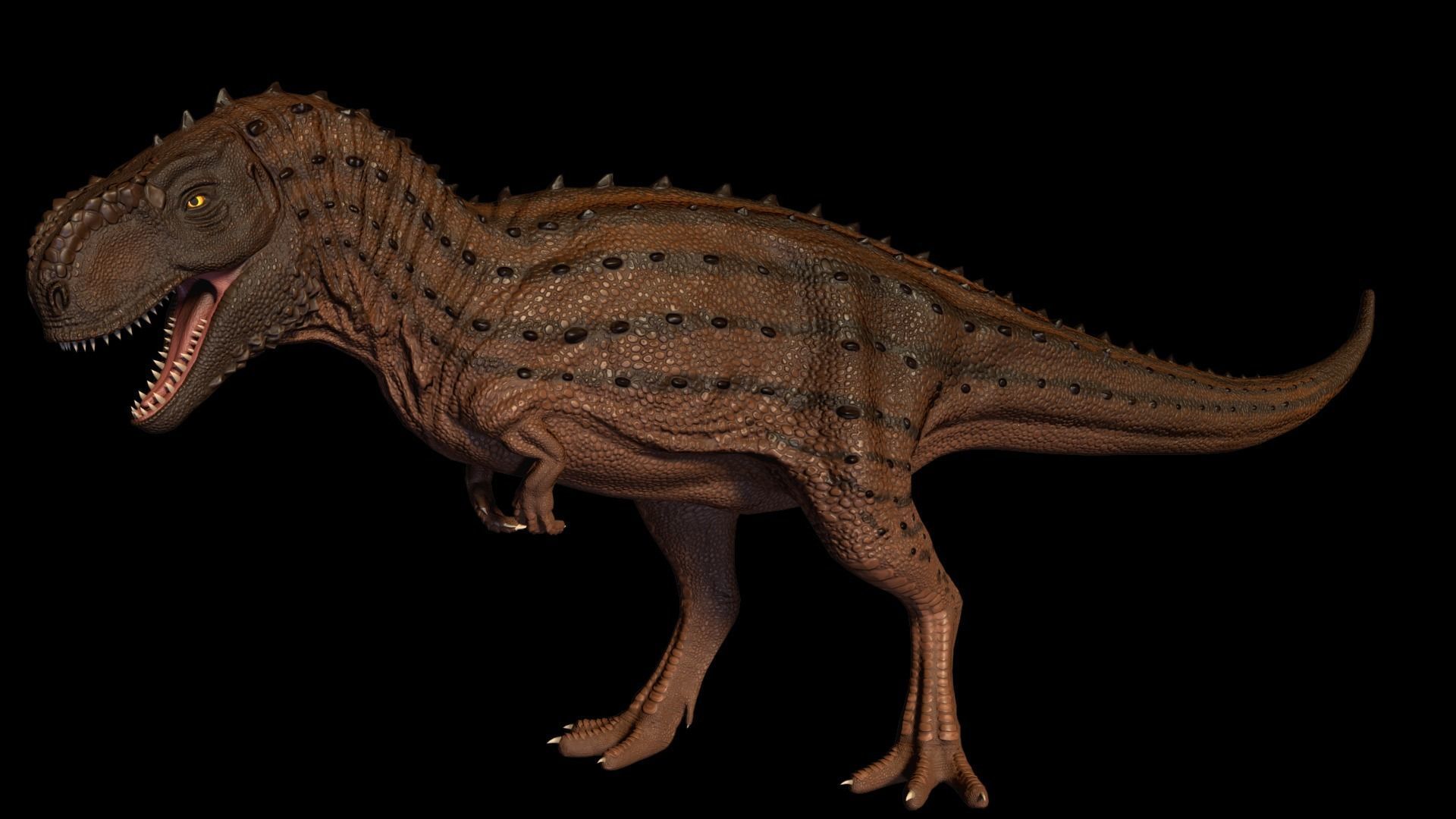 Kryptops t - rex Low-poly 3D model_8