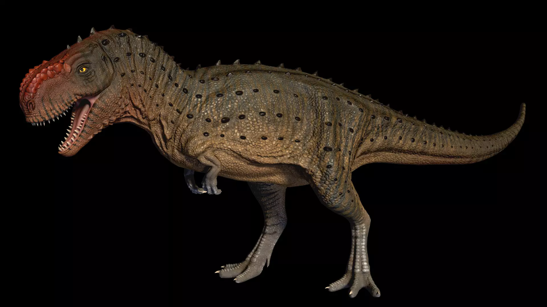 Kryptops t - rex Low-poly 3D model_0