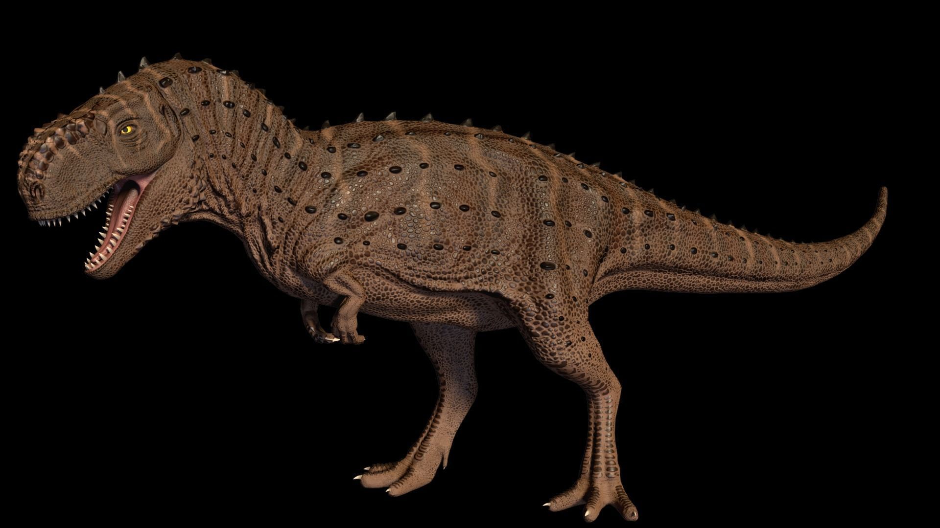 Kryptops t - rex Low-poly 3D model_4