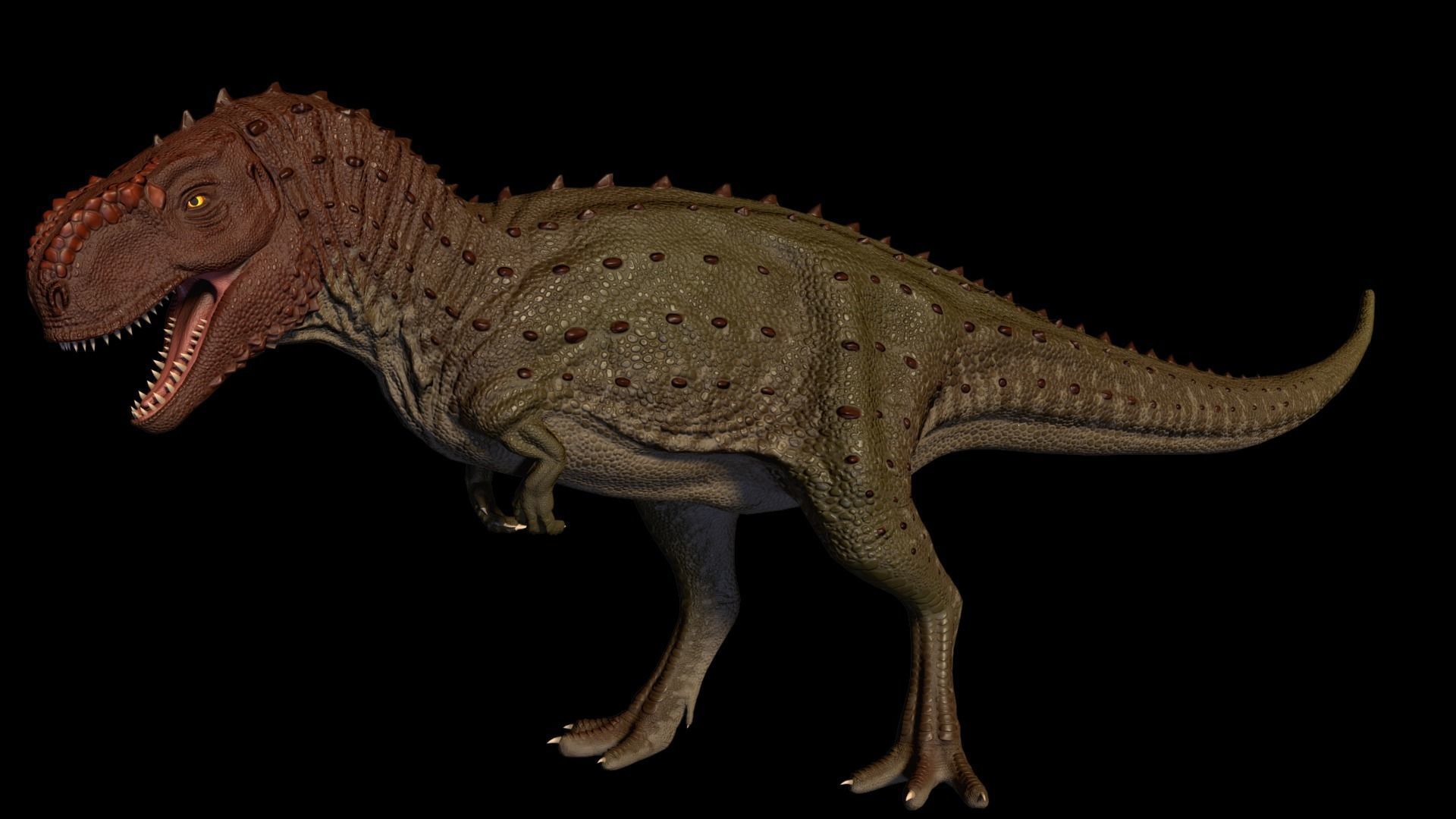 Kryptops t - rex Low-poly 3D model_6