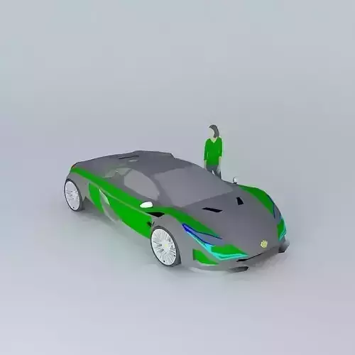 Luxury sports car  Free 3D model