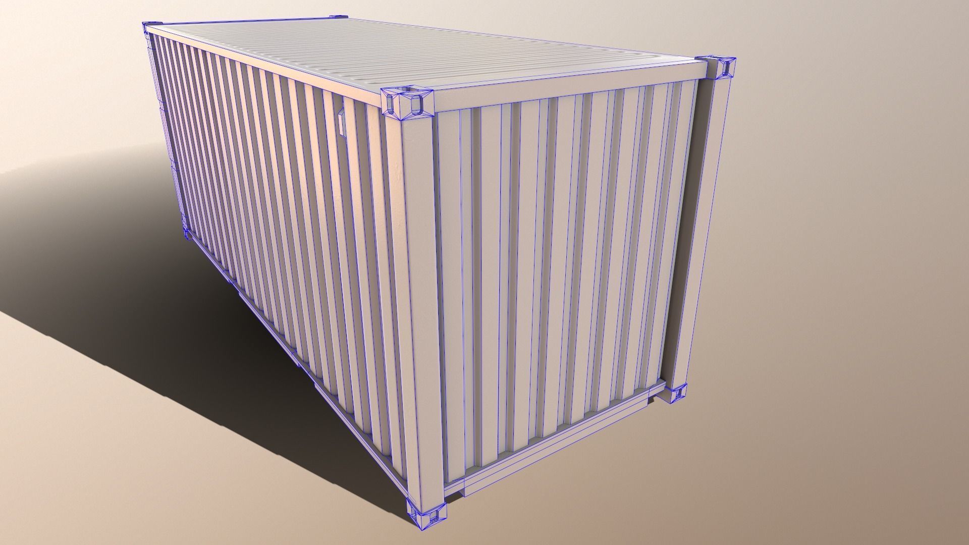 PBR 20 ft Shipping Cargo Container - Multi color Pack 3D Model Collection_134