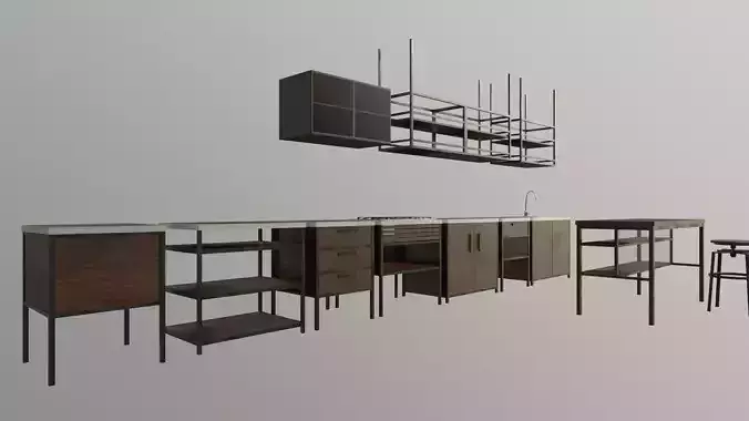 Industrial Kitchen Set