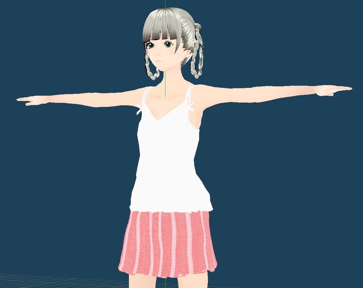 Unity Humanoid Model Anime009 Free 3D model_11