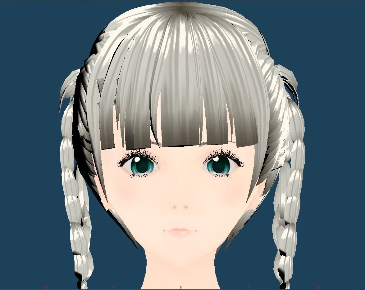 Unity Humanoid Model Anime009 Free 3D model_4