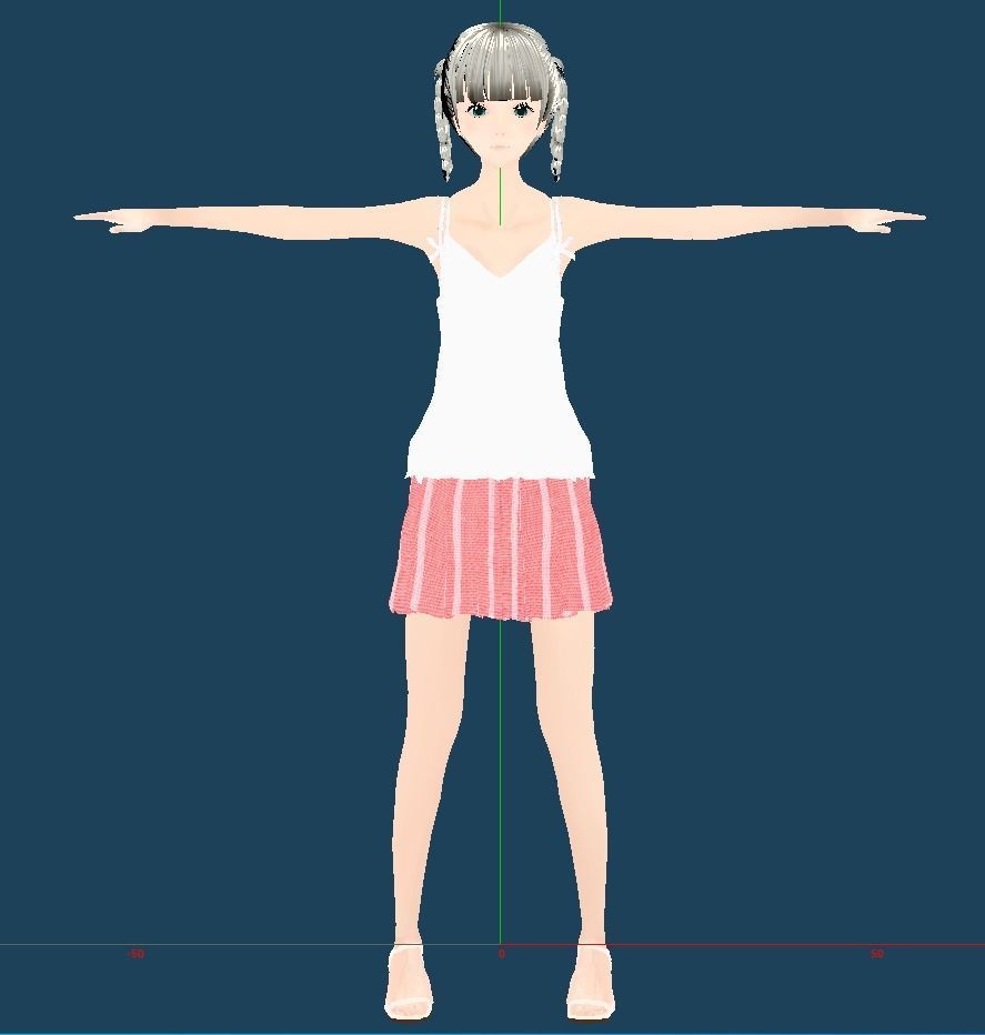 Unity Humanoid Model Anime009 Free 3D model_7