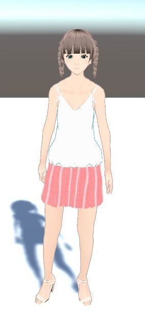 Unity Humanoid Model Anime009 Free 3D model_1