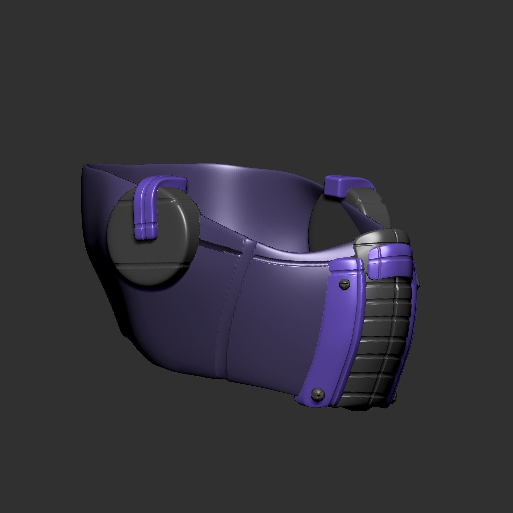 gas mask helmet scifi high poly sculpt ver8 3d printable 3D model ...