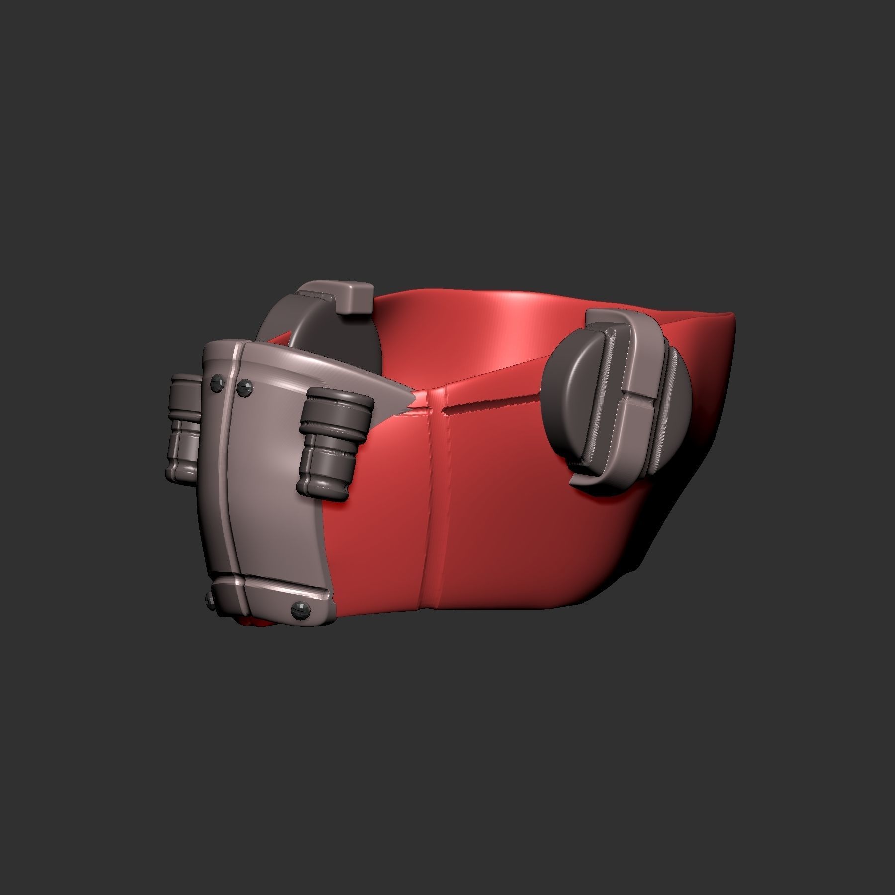 gas mask helmet scifi high poly sculpt ver9 3d printable 3D model ...