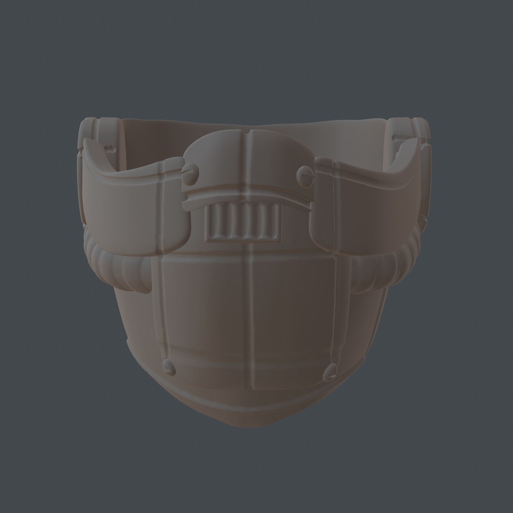 gas mask helmet scifi high poly sculpt ver4 3d printable 3D model ...
