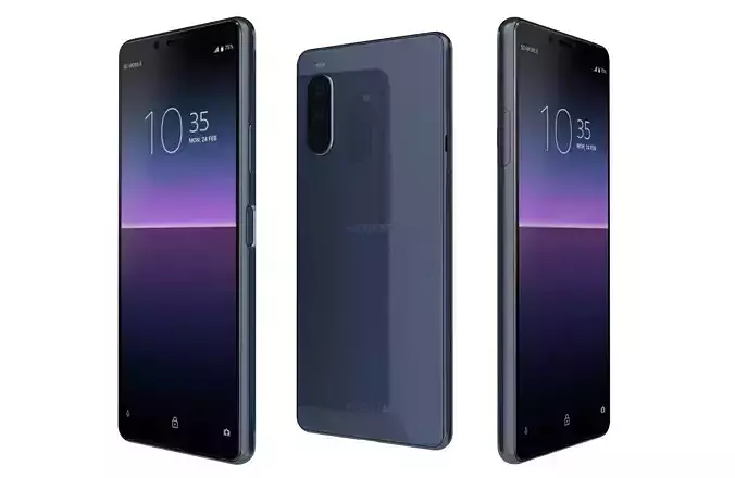 Sony Xperia 10 Mk II Berry Blue 3D model