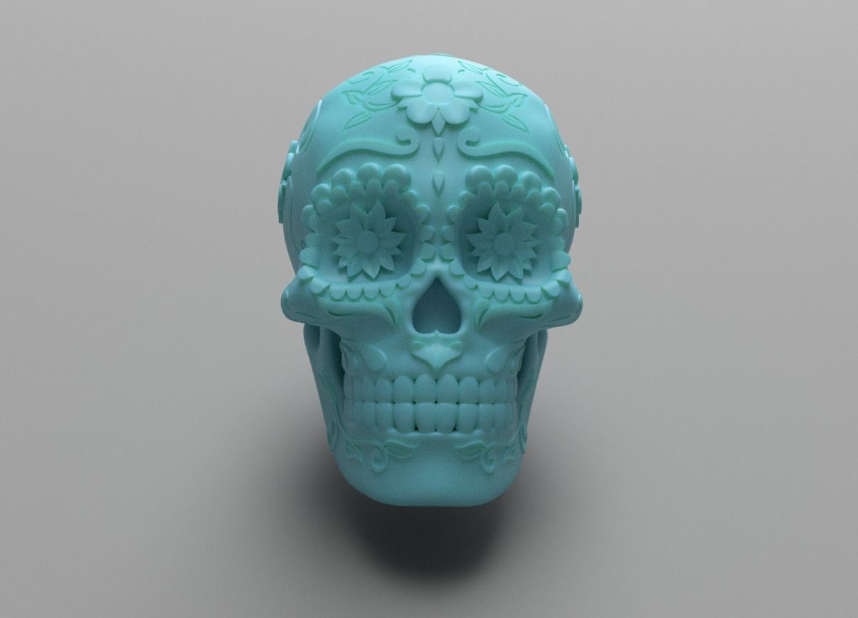 Mexican Sugar Skull 3D print model_12