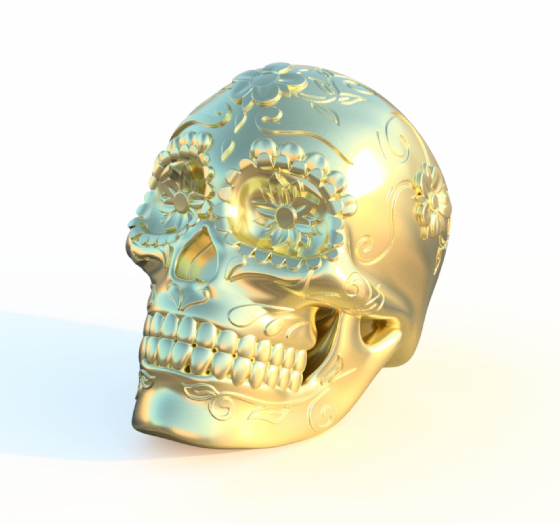 Mexican Sugar Skull 3D print model_6