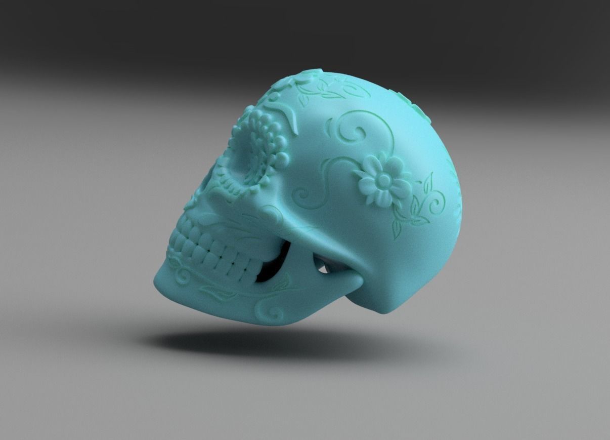 Mexican Sugar Skull 3D print model_11
