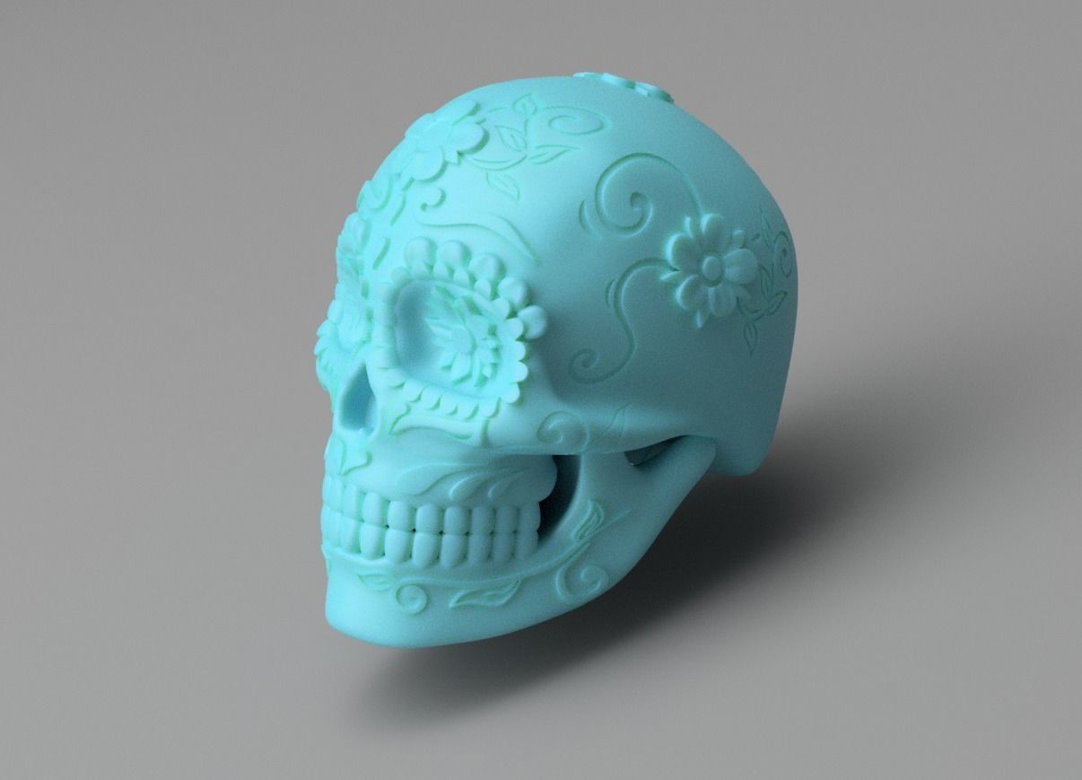 Mexican Sugar Skull 3D print model_13